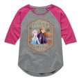 thumbnail image 3 of Frozen - Autumn Leaves And Pumpkins Please - Toddler And Youth Girls Raglan Graphic T-Shirt, 3 of 4