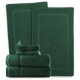 thumbnail image 2 of Clara Clark Bath Towels Set, 100% Cotton Luxury Softness 4 Pc Set, Hunter, 2 of 7