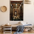 thumbnail image 2 of Pillar Tapestry, Graphics of a Temple Interior in the Fantasy Style with Pillars 3D Computer Graphics, Wall Hanging for Bedroom Living Room Dorm Decor, 40W X 60L Inches, Brown, by Ambesonne, 2 of 5