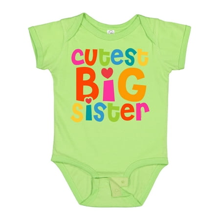 

Inktastic Cutest Big Sister Girls Baby Bodysuit