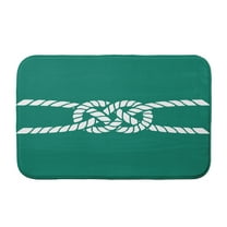 Simply Daisy 24" x 17" Plush Microfiber Green Carrick Bend Bath Mat