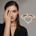 thumbnail image 1 of mtvxesu Rings Contracted Personality Exquisite Slender Letter Main Small Fresh Women Sale, 1 of 5