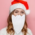 thumbnail image 6 of Xmas Santa Claus Beard Christmas Mustaches for Teens Adult Kids Fancy Dress White, 6 of 8