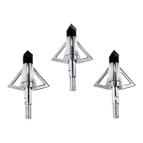 Velox Stainless Steel Ballistic Broadheads, 100 Grain, 3-Pack, 14690, Silver