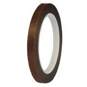 HOEREV Glass Cloth Coated PTFE Teflon Adhesive Tape,Width 3/8 Inches,Thickness 0.13mm,5mil,Length 33 Yards 30 Metres