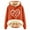 Orange, variant on Women Blouses Ladies Sweatshirts No Hood Pullover Sweater Women plus Womens plus Pullover Womens Outdoor Sweatshirt Fall Sweater for Ladies Side Snap Sweatshirt Front Zip Hoodies for Hooded Brown 3XL