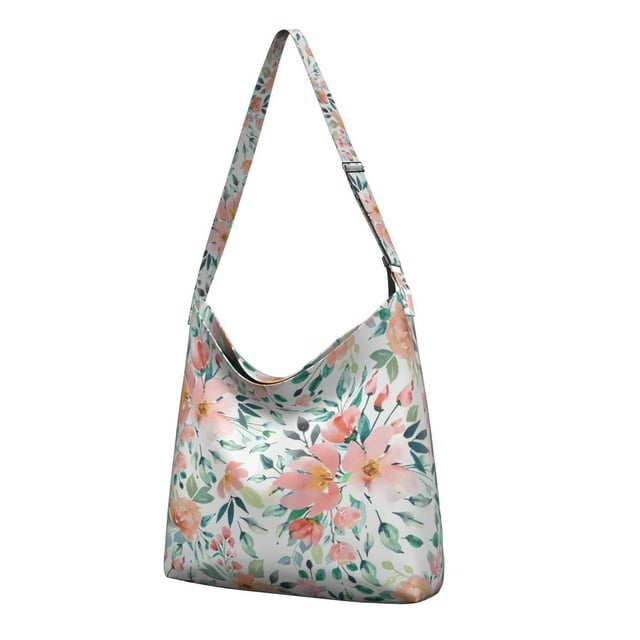 Sunflower and Daisy Crossbody Bag | Large Capacity Handbag | Multi-Pocket for Daily Essentials