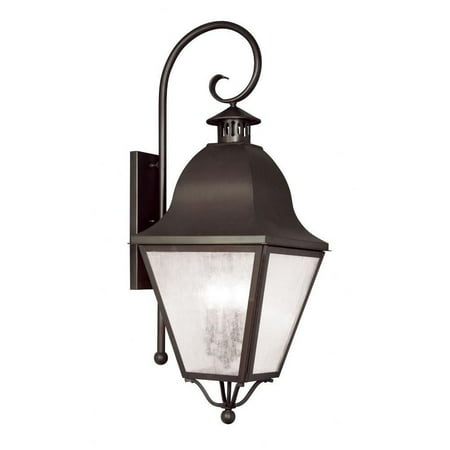 

4 Light Outdoor Wall Lantern in Farmhouse Style 13.5 inches Wide By 36 inches High-Bronze Finish Bailey Street Home 218-Bel-731910