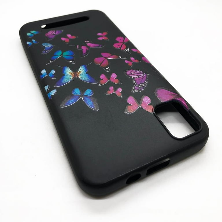 Phone Case for Cloud Mobile Stratus C7 with Screen Protector Flexible Gel Butterfly Tempered Glass