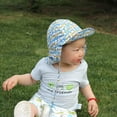 thumbnail image 2 of Sunisery Baby Boys Girls Sun Hat Breathable Adjustable Summer UPF 50+ Sun Protection Beach Wide Brim Flap Hat, 2 of 5