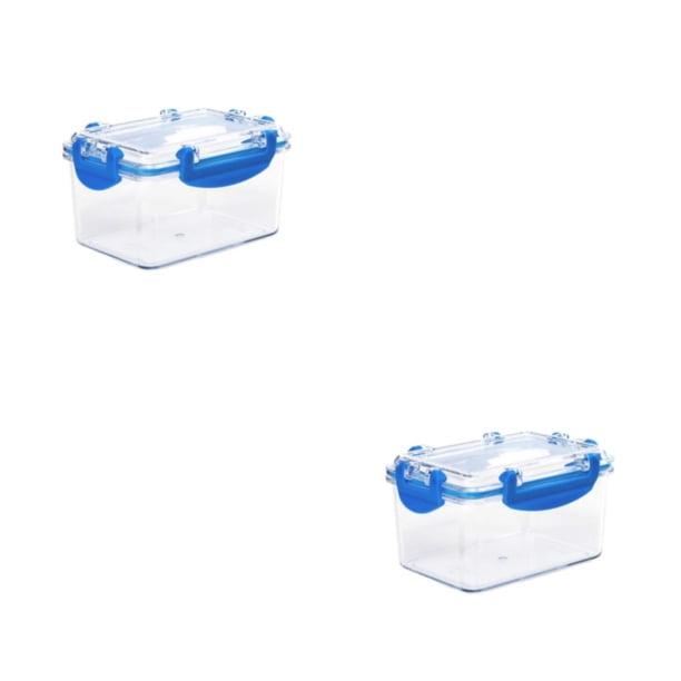 Billuyoard Caja de almacenamiento resistente para un mayor almacenamiento - Contenedores de almacenamiento livianos Caja Organizadores de azul oscuro 2Conjunto