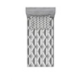 thumbnail image 2 of Ambesonne Grey Fitted Sheet & Pillow Sham Set, Retro Minimalist Pattern, Full, Charcoal Grey, 2 of 3
