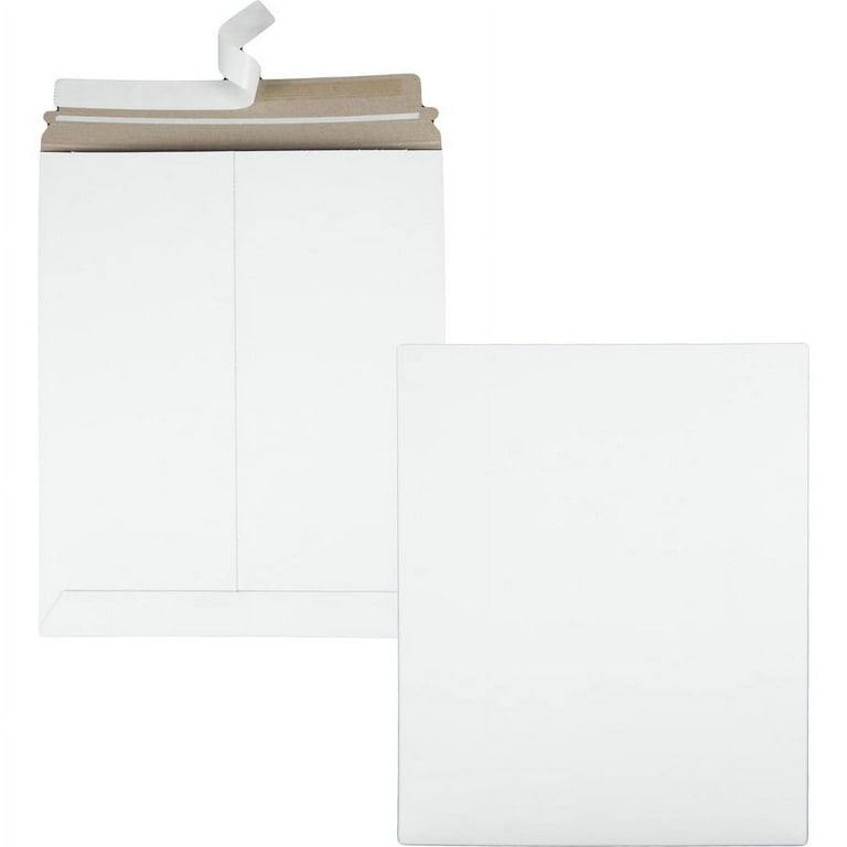 Photo/Document Mailer, Cheese Blade Flap, Redi-Strip Adhesive Closure, 11 x 13.5, White, 25/Box Photo/Document Mailer, Cheese Blade Flap, Redi-Strip Adhesive Closure, 11 x 13.5, White, 25/Box
