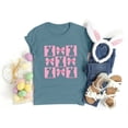 thumbnail image 2 of Easter T Shirt for Women Crew Neck Short Sleeve Happy Easter Bunny Spring Hunt Eggs Rabbit Coquette Bow Carrot Cute Pullover T-Shirt, 2 of 4