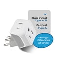 thumbnail image 2 of Adaptador de viaje Plug Ceptics Brazil tipo N (paquete de 3), 2 of 8