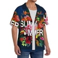 thumbnail image 2 of Kdxio Men'S Hawaiian Shirt For Men Short Sleeve Shirt Summer Birds And Flowers Summer Casual Holiday Beach Button Down T-Shirts, 2 of 5