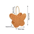 thumbnail image 3 of Butterfly Decorative Storage Basket - Faux Wicker Handwoven Design with Detailing, Desktop Ornament, Multipurpose Organizer for Home Decor & Small Item Storage, 1pc, 3 of 6