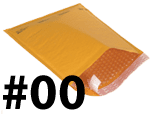 Uboxes Kraft Bubble Mailers, #00 (5 x 10 in), Peel & Seal, 20-Count