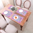 thumbnail image 6 of YFYANG Washable Heat-Resistant Placemats, 70% PVC/30% Polyester, Pink Dream Stars Kitchen Table Mat, 12" x 18" 6 Piece, 6 of 6