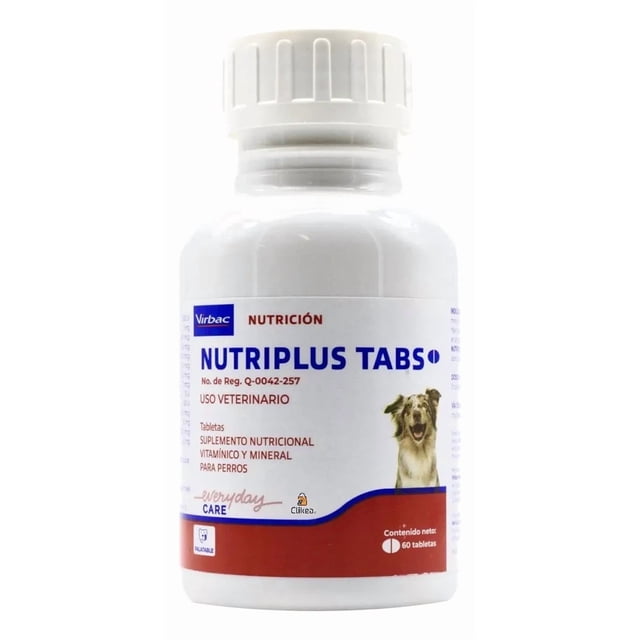 Virbac Nutriplus 60 Tabs Suplemento vitamínico y mineral para perros