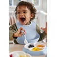 thumbnail image 3 of BabyBjorn Mealtime Set, 4-Piece, Non-Slip, Powder Blue, 3 of 3