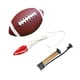 thumbnail image 5 of Fútbol de cuero y bolso de malla, fútbol de entrenamiento suave y cómodo, pelota de rugby para jugar jugando al aire libre en interiores 24 cm a 25 cm, 5 of 8