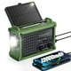 thumbnail image 1 of Radio meteorológica de emergencia Roxicosly con panel solar de 12000 mAh, 1 of 8