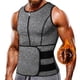 thumbnail image 2 of Chaleco deportivo de neopreno para hombre, con cremallera de doble cara, moldeador y adelgazante, 2 of 5