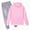 T002-Pink, variant on Zuwimk Toddler Boy Girls Clothes Long Sleeve Hoodie Sweatshirts and Sweatpants outfits 2 Piece Fall Winter Outfits(T002-Pink)