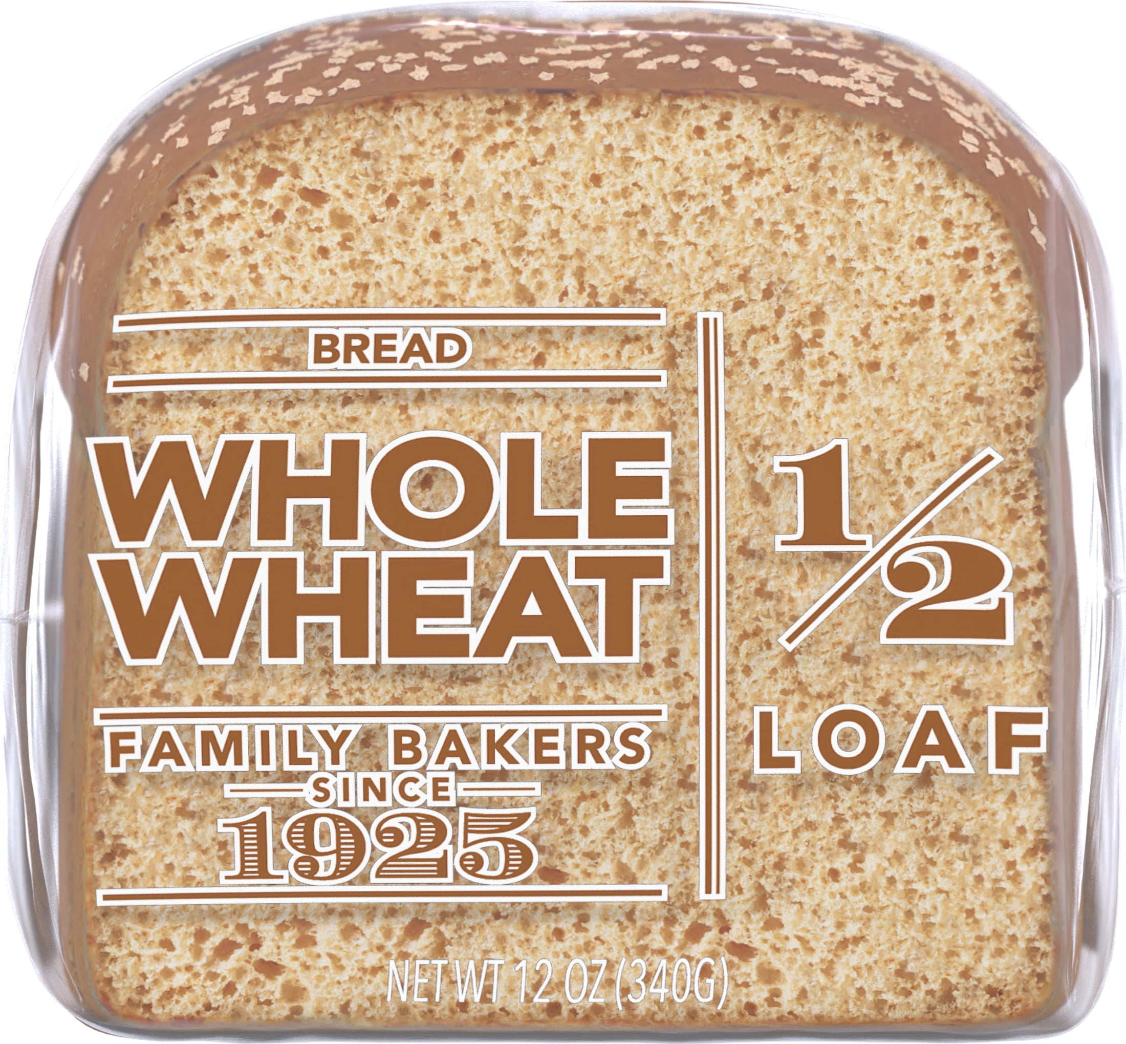 Lewis Bake Shop Whole Wheat Half Loaf Bread, 1/2 Loaf, 12 oz