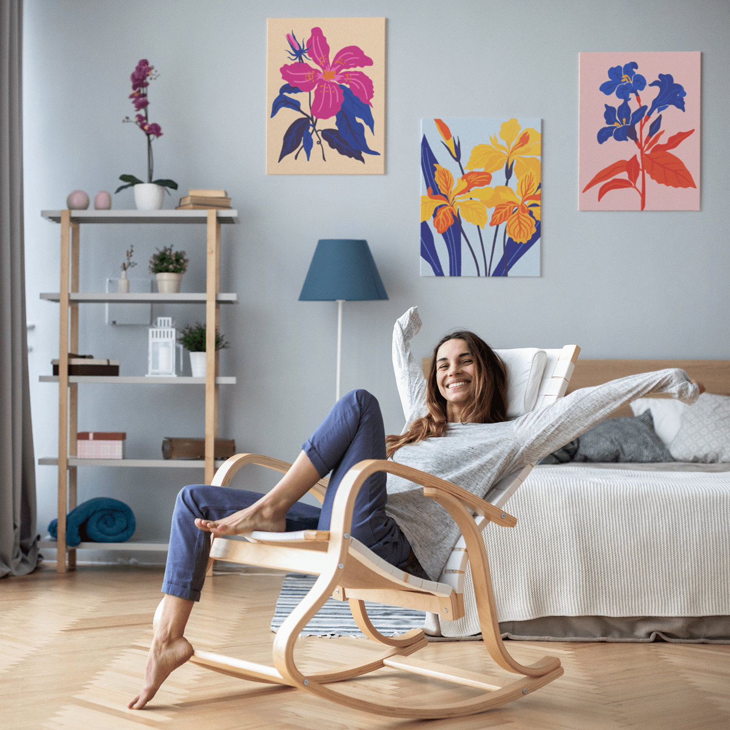 Arteza - Brandclub - Arteza Collection Floral Paint by Numbers Kit