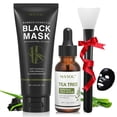 thumbnail image 1 of Mascarilla facial peel off para puntos negros SHVYOG con brocha y aceite de árbol de té, 1 of 9