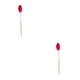 thumbnail image 2 of Minnieouse Cepillo de espinillas para la nariz Cepillo de silicona para la nariz Herramienta exfoliante facial de doble cara elástica, rosa roja Rojo 2Conjunto, 2 of 6