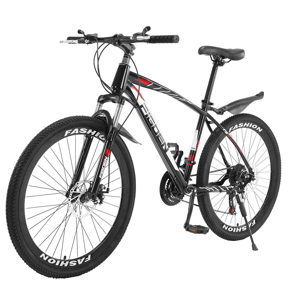 26-inch Aluminum Mountain Bike Outdoor MTB Bicycle with Full Suspension 21-Speed 