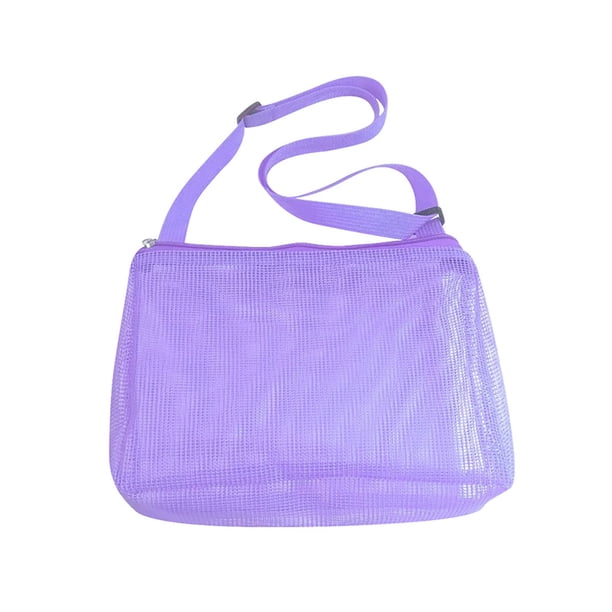 Xihbxyly Bolsa de Playa de Malla, Herramienta para Dragado de Arena Rápida, Diseño de Almacenamiento Ligero, Fácil de Transportar, Multiusos para Juguetes y Trajes de Baño, Ecológica y Moderna, Tamañ