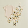 thumbnail image 6 of YMNXA Baby Girls Boys Outfits 3 Piece Short Sleeve Round Neck Easter Letter Print Romper And Pants Bunny Hat Comfortable Fashion Sets For Casual Daily Wear,Multicolour,12-18 Months, 6 of 9