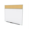 thumbnail image 2 of Ghent's Wood 5' x 6' Bulletin & Magnetic Whiteboard A-Set in Tan, 2 of 2