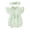 Green, variant on Tarmeek Newborn Baby Girl Clothes Infant Floral Romper Waffle Ruffled Sleeveless Backless Bodysuit Jumpsuit with Headband Outfit