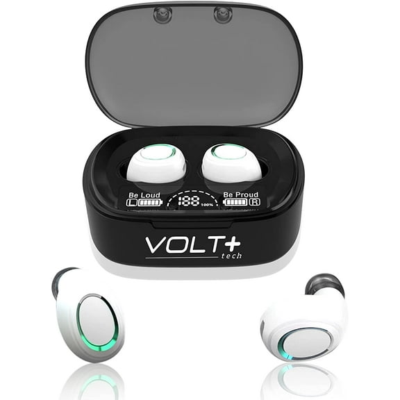 Wireless V5.1 PRO Earbuds Compatible with Samsung Galaxy A11/A51/A71/5G/71s 5G UW IPX3 BlueTooth Touch Waterproof / Sweatproof / Noise Reduction with Mic (White)