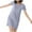 Blue, variant on SwiftWear Basic Sleepshirts for Women Soft Short Sleeve Nightgowns Padded Sleepwear T-Shirt Dress with Pockets Blue