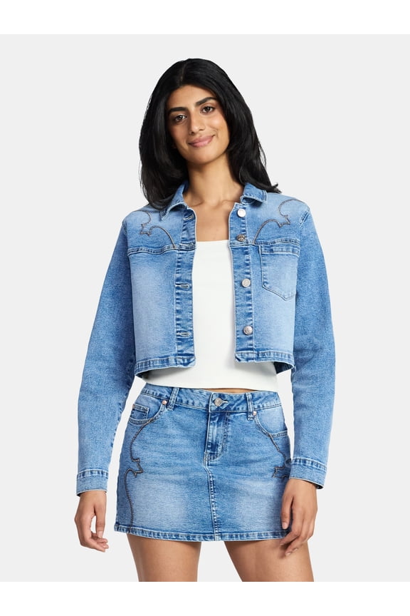 Women's Western Jean Jacket, Sizes XXS-XXL
