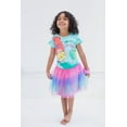 thumbnail image 4 of Disney Princess Ariel Toddler Girls T-Shirt Tulle Mesh Skirt and Scrunchie 3 Piece Outfit Set Toddler to Big Kid, 4 of 5