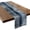 Minimalist Blue Grey Abstract, variant on Rustic Distressed Wood Plank Table Runner, Kitchen Dining Table Decoration for Home Party Decor 13x72 Inch, Festival Table Decorations Indoor Outdoor Party Spplies