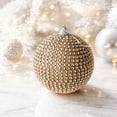thumbnail image 6 of Rhinestone Pearl Christmas Ball Ornament Style E 3.15 in Hanging Xmas Tree Decor, 6 of 8