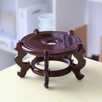 FRCOLOR Wood Plant Pot Stand Wooden Planter Base Flower Pot Holder Display Stand Riser