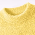 thumbnail image 5 of GPOECD Automne Hiver Chandail-Over Assorti pour la Famille Col Rond Manches Longues Chandail Chaud Doux Confortable Jaune, Enfants-130, 5 of 5