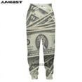 thumbnail image 4 of Men's Spring and Autumn Fashion Pants Money 3D Printed Jogging Pants Unisex Harajuku Street Leisure Sports Straight leg Pants, 4 of 6