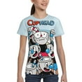 thumbnail image 4 of Cuphead Logo Youth Unisex T-Shirt Crewneck Short Sleeve Double-Sided Print Tee Shirts Top For Boys Girls Kid Teen Small, 4 of 6