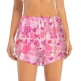 thumbnail image 2 of Balery Love Pantalones cortos deportivos para mujer con forro y dos bolsillos, elásticos, para entrenamiento, gimnasio, yoga-Large, 2 of 7