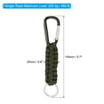 thumbnail image 2 of Uxcell Paracord Keychains Braided Paracord Keychain Clip Paracord Lanyard with D Hook Clip Green 4 Pcs, 2 of 6